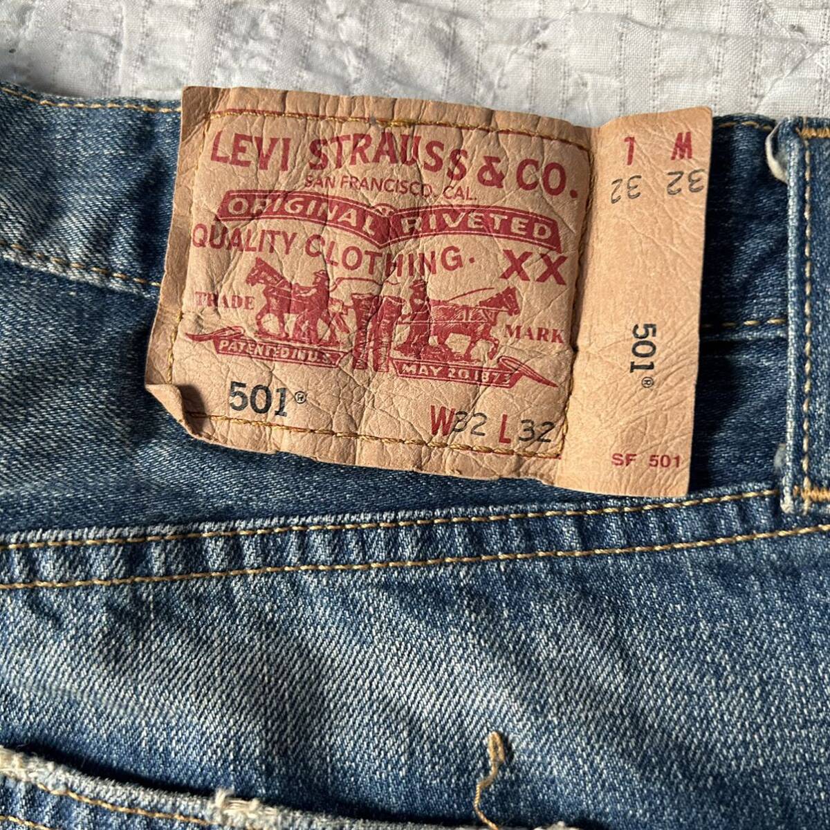 ★Levi's リーバイス 501 /デニム ジーンズ W32 L32　股下約80㎝★2_画像7