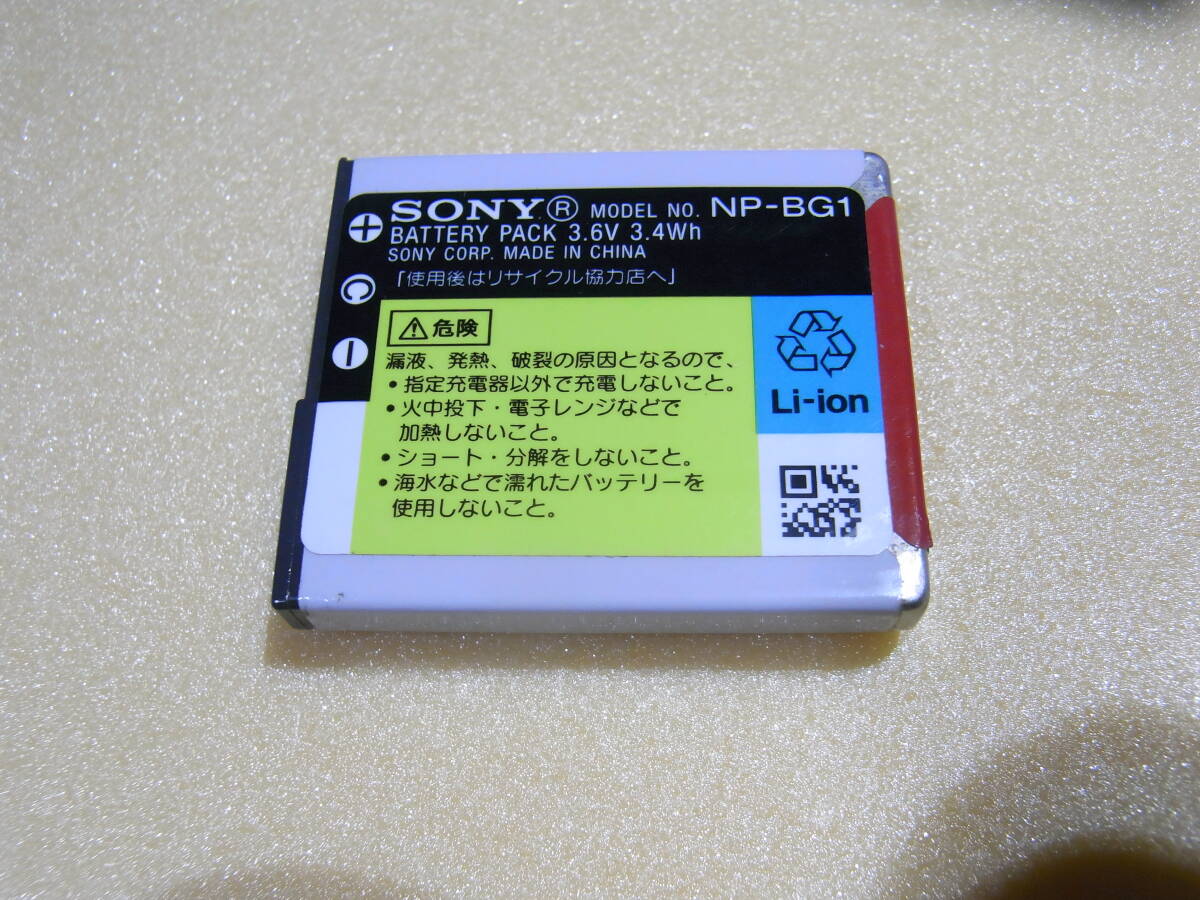 【即決】 SONY ソニー 【純正品】 バッテリー NP-BG1 　動作品 定形外～_画像2