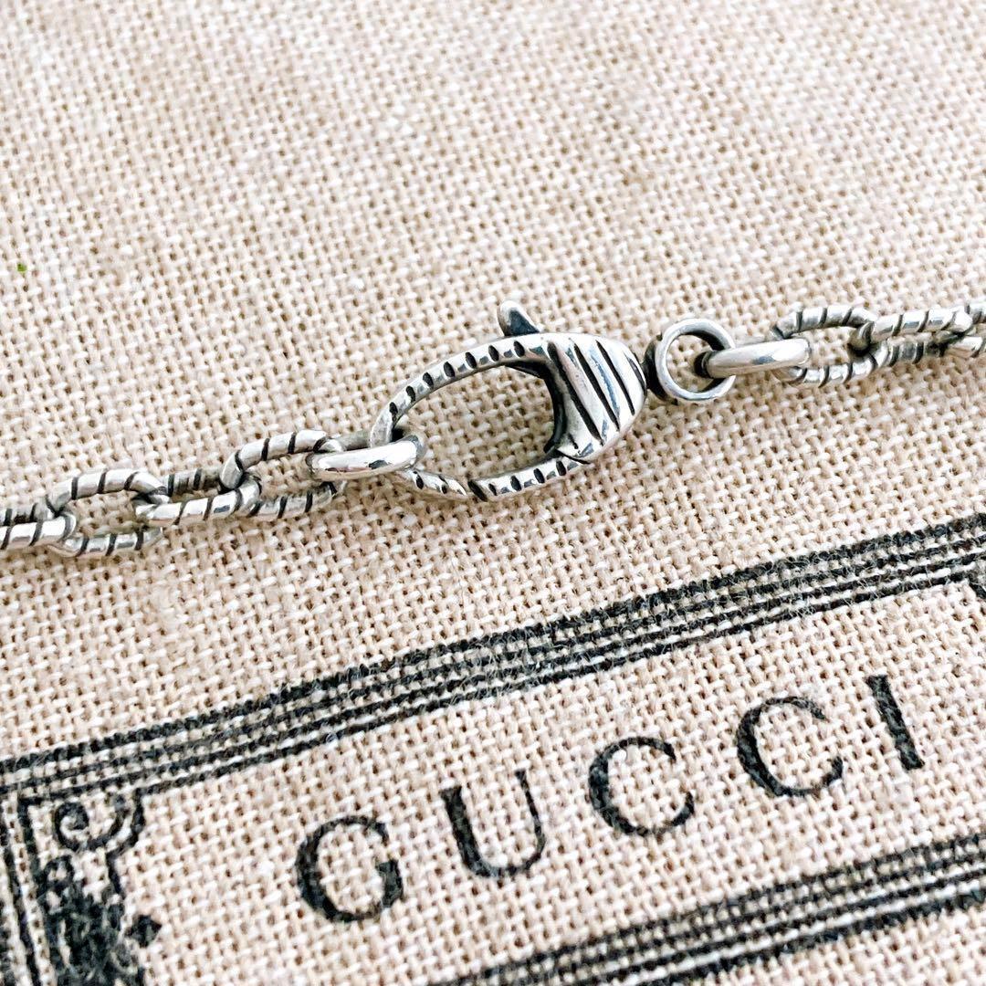 【洗浄済＊美品】グッチ GUCCI 925 ネックレス ペンダント シルバー 909 メンズ レディース アクセサリー インターロッキング