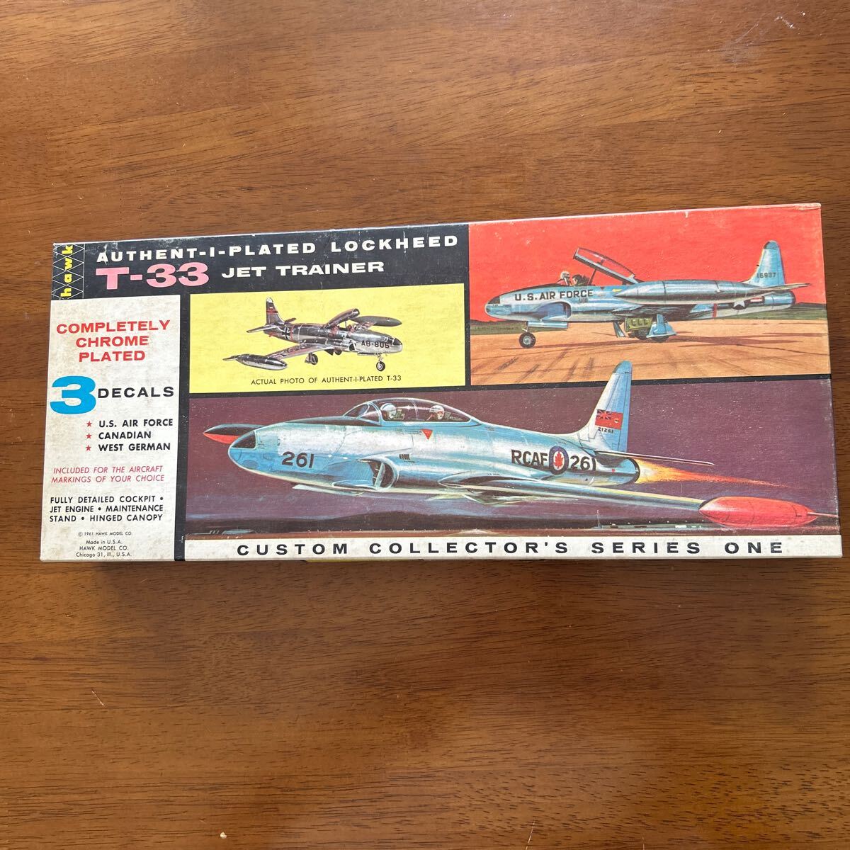 Hawk ホーク　1/48 ロッキードTー33 メッキ仕様:10年以上前入手-当時検品済み。画像容認の方のみです。プラモデル