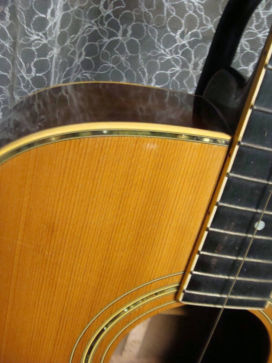 ジャンク品 アコースティックギター YAMAHA FG-300Dの画像4