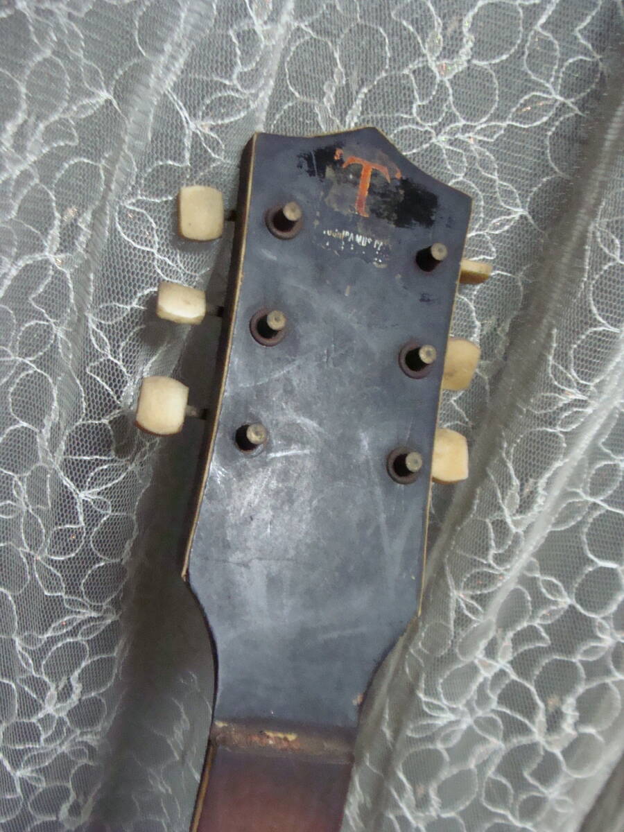 ジャンク品 TOSHIBA TOMY ヴィンテージ アーチトップギター ピックギターの画像2