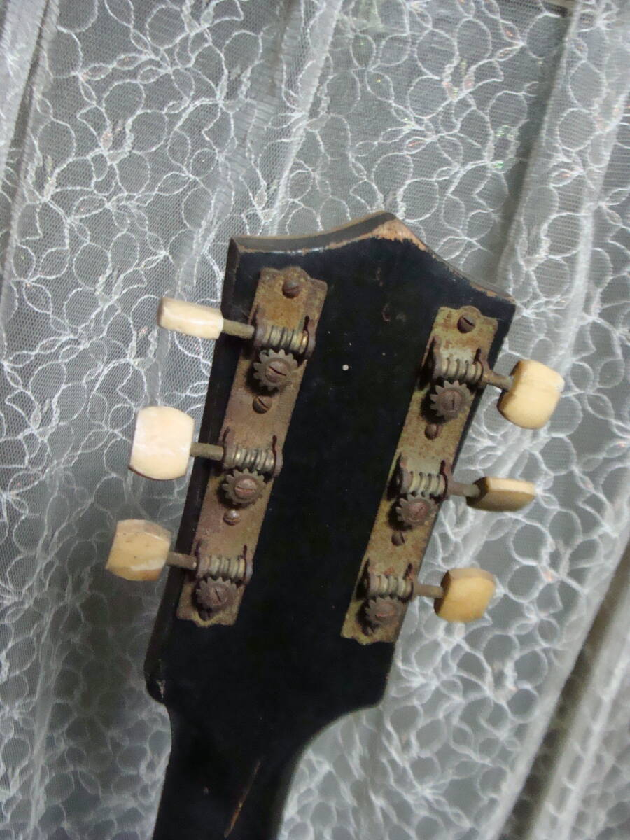 ジャンク品 TOSHIBA TOMY ヴィンテージ アーチトップギター ピックギターの画像5