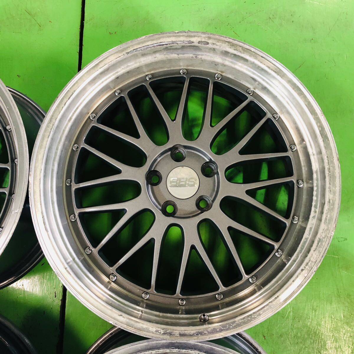 NT428 中古 BBS LM風 ホイール 20×8.5J +34 20×10J +40 PCD 114.3 4本セット【16系アリスト18系クラウン/30系セルシオ】_画像5