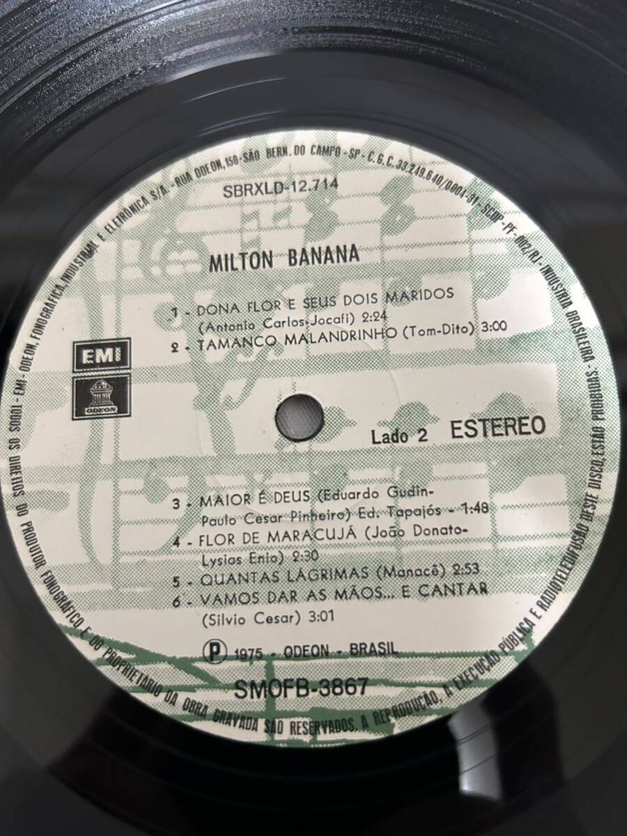 ◎T119◎LP レコード ボサノヴァ ボッサ・ノーヴァ Milton Banana/ジャズサンバ/SMOFB 3867/ブラジル盤の画像6