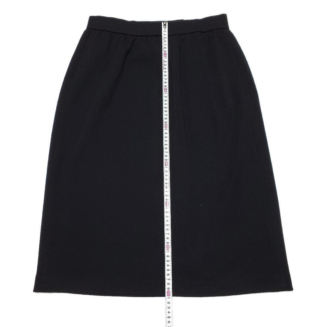 PISANO ピサーノ ブラック ウエストゴム ウール100% スカート サイズXL（約XLサイズ相当）_画像9