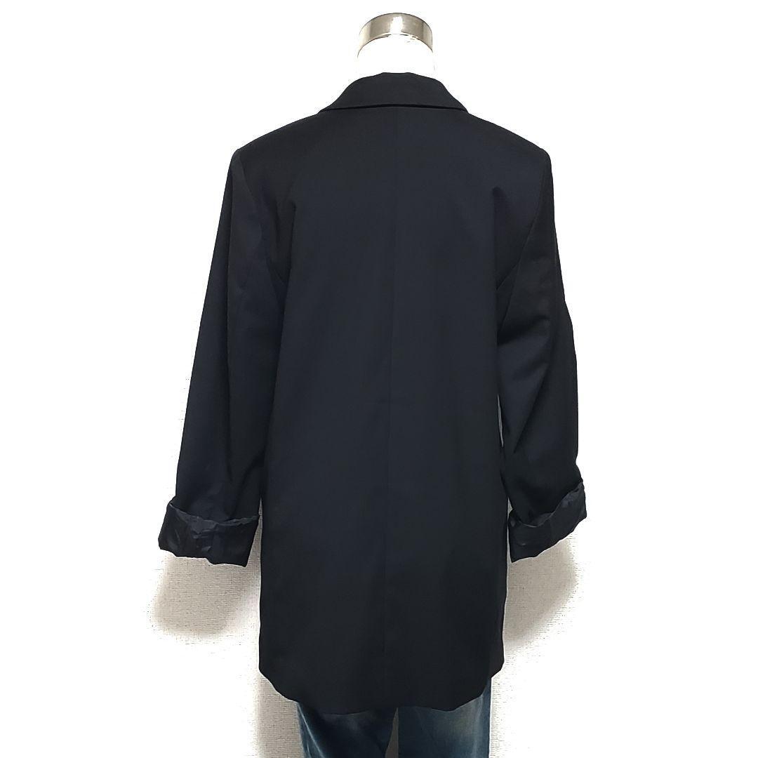 美品 H&M エイチアンドエム ブラック ダブルブレスト テーラードジャケット サイズEUR S（約M～Lサイズ相当）の画像4
