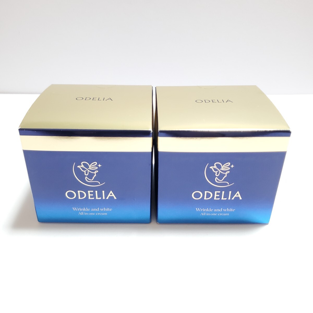 銀座ステファニー化粧品 ODELIA オディリア リンクル＆ホワイト AIO クリーム 50g 2個セット　未開封品_画像1