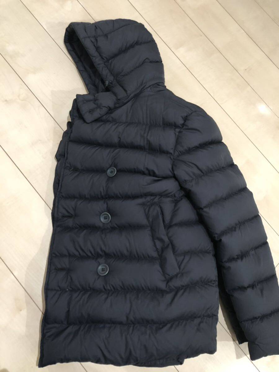 ★希少★美品HERNO ダウンジャケット ネイビー 48 ヘルノ ポーラテック フーデッド ダウンコート ダブル POLAR TECH DOWN JACKET_画像7