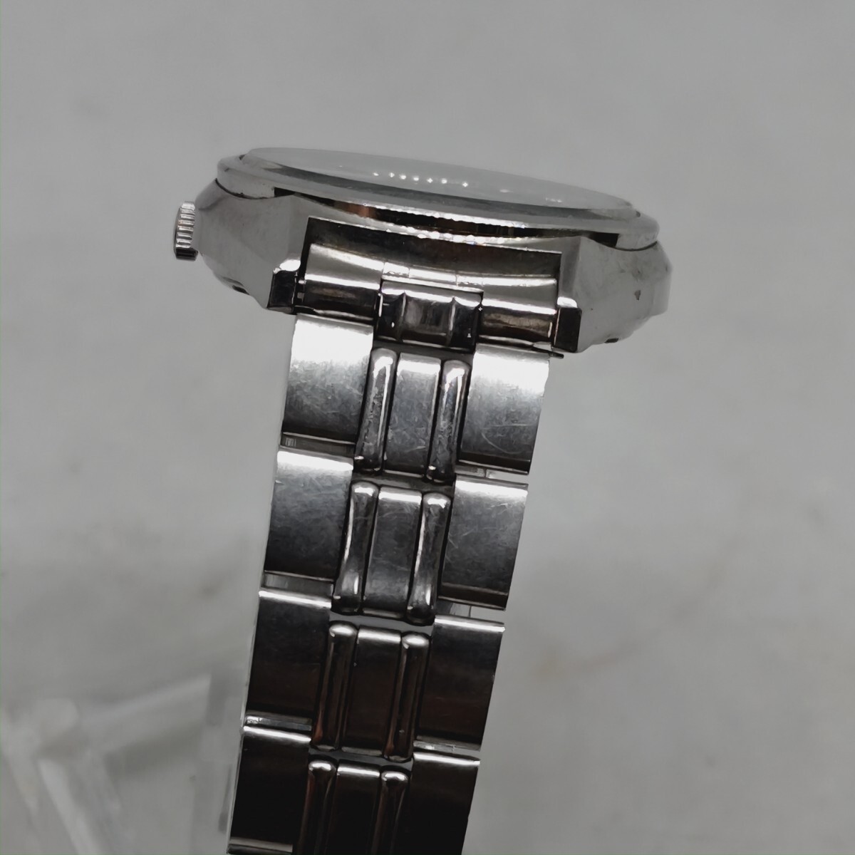 SEIKO ACTUS SS 6306-8020 21石 セイコー アクタス デイデイト メンズ 自動巻き 腕時計 緑文字盤 純正ベルト みの画像4