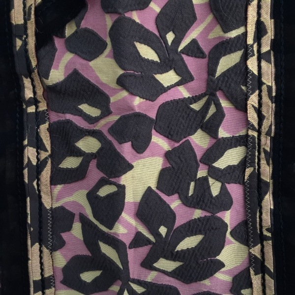プラダ PRADA ロングスカート サイズ42 M - 黒×ピンク×マルチ レディース 美品 ボトムスの画像6
