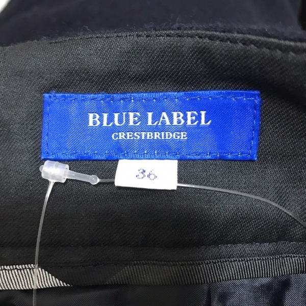 ブルーレーベルクレストブリッジ BLUE LABEL CRESTBRIDGE スカート サイズ36 S - ネイビー レディース ひざ丈 ボトムス_画像3