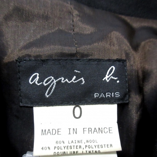  Agnes B agnes b size 0 XS - black lady's long sleeve / spring / autumn beautiful goods jacket 