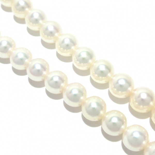 ミキモト mikimoto ネックレス - パール×K18YG 白 美品 アクセサリー（首）の画像7