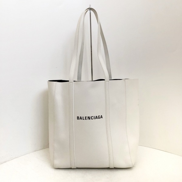 バレンシアガ BALENCIAGA トートバッグ 551810 エブリデイトート レザー 白 バッグの画像1