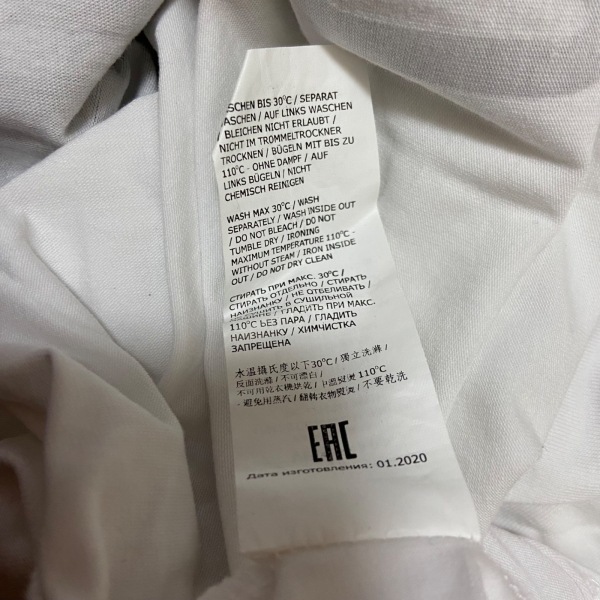 モスキーノ MOSCHINO 半袖Tシャツ サイズl-S - 白×黒 レディース クルーネック/レース/クマ トップスの画像5