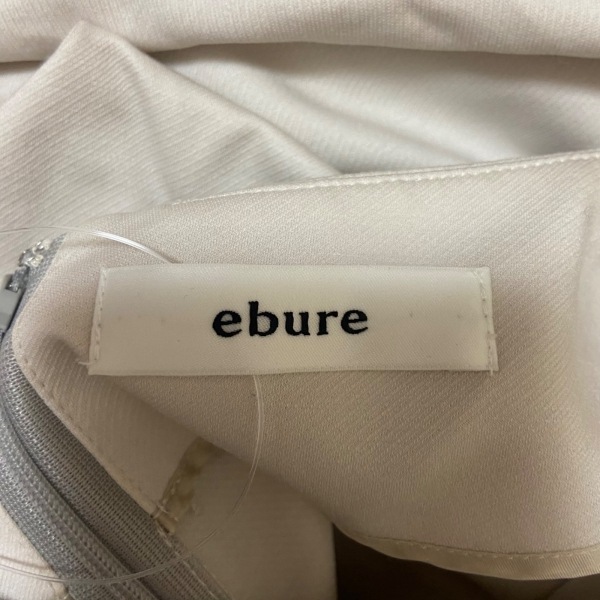 エブール ebure サイズ36 S - アイボリー レディース クルーネック/半袖/ロング ワンピース_画像3
