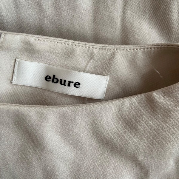 エブール ebure サイズ36 S - アイボリー レディース クルーネック/半袖/ロング ワンピース_画像8
