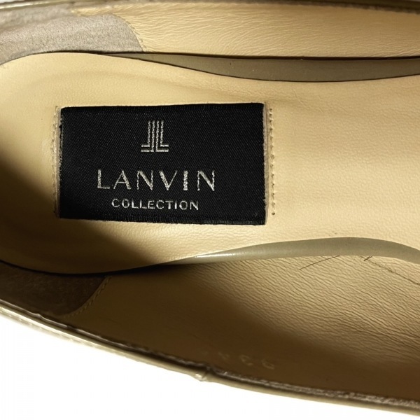 ランバンコレクション LANVIN COLLECTION パンプス 22 1/2 - エナメル（レザー） グレー レディース 靴_画像5