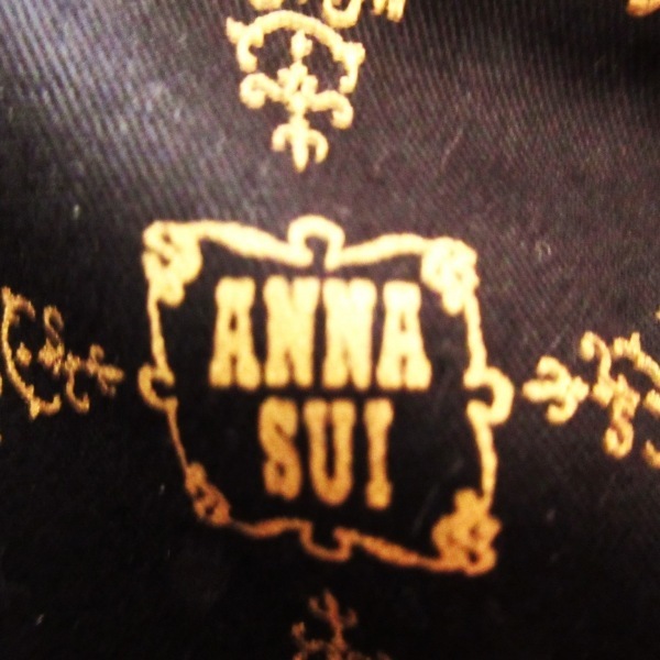 アナスイ ANNA SUI ショルダーバッグ - PVC(塩化ビニール)×レザー 黒×ベージュ ハート バッグ_画像8