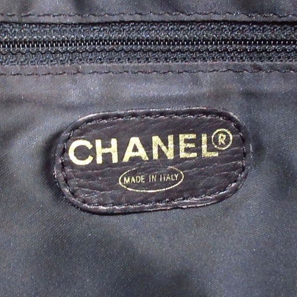 シャネル CHANEL ショルダーバッグ - キャビアスキン 黒 レディース ロゴ刺繍 /ゴールド金具 5番台 バッグ_画像7