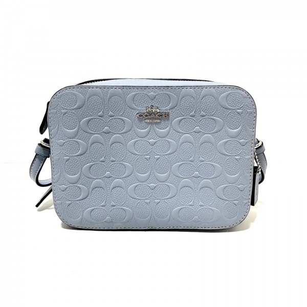  Coach COACH shoulder bag C5897 Mini camera bag leather light blue beautiful goods bag 