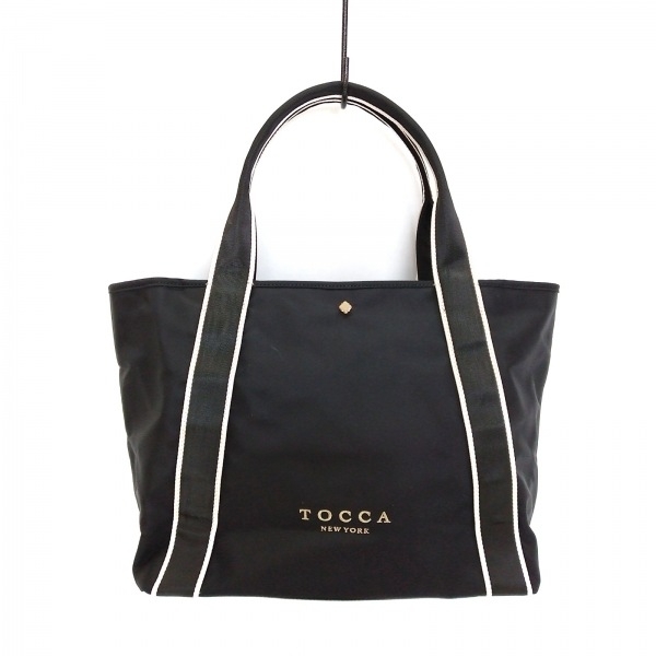 トッカ TOCCA ハンドバッグ - ナイロン 黒×アイボリー 美品 バッグ_画像1