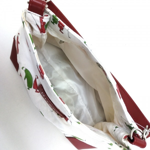 piko-nePICONE ручная сумочка - парусина × кожа белый × зеленый × красный Mini сумка сумка 