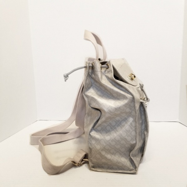  Gherardini GHERARDINI рюкзак / рюкзак - PVC( соль . винил )× кожа слоновая кость × светло-серый сумка 
