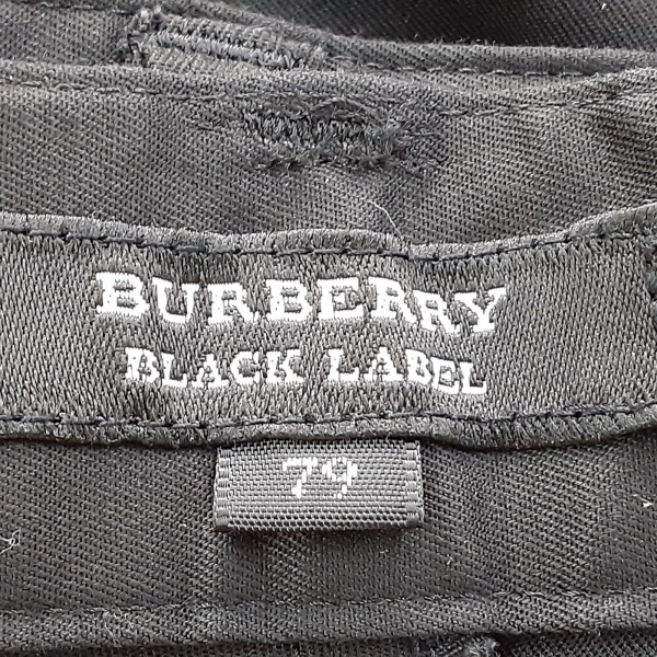 バーバリーブラックレーベル Burberry Black Label パンツ サイズ79 - 黒 メンズ フルレングス ボトムス_画像3