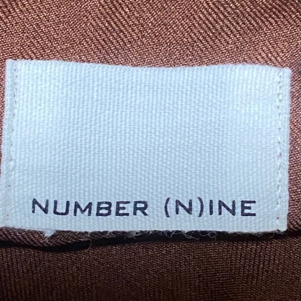 ナンバーナイン NUMBER (N)INE 長袖シャツ サイズ2 M - ブラウン メンズ 美品 トップスの画像3