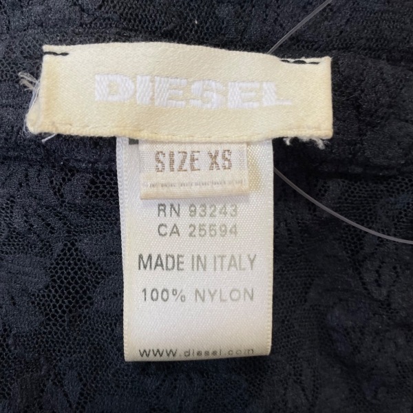 ディーゼル DIESEL 長袖シャツブラウス サイズXS - 黒×グレー レディース 花柄 トップス_画像4