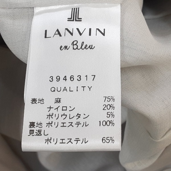 ランバンオンブルー LANVIN en Bleu サイズ36 S - ライトグレー レディース ノースリーブ/ロング 美品 ワンピース_画像4