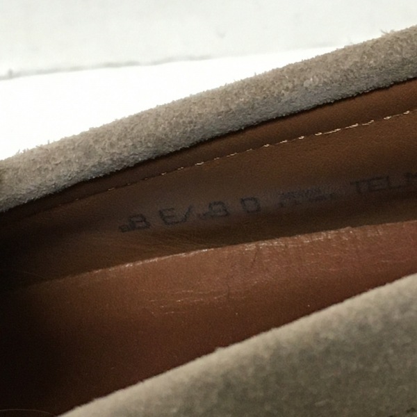 Bally BALLY обувь для вождения EU8E - замша серый бежевый мужской стелька снят возможно обувь 