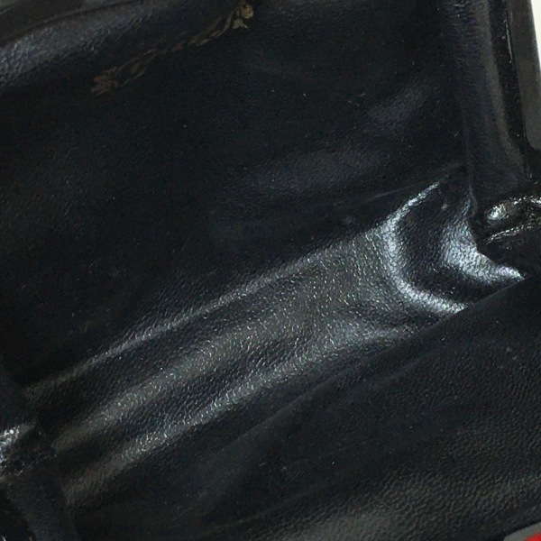 フェイラー FEILER コインケース - コーティングキャンバス 黒×レッド×マルチ 花柄/バタフライ(蝶) 財布の画像3