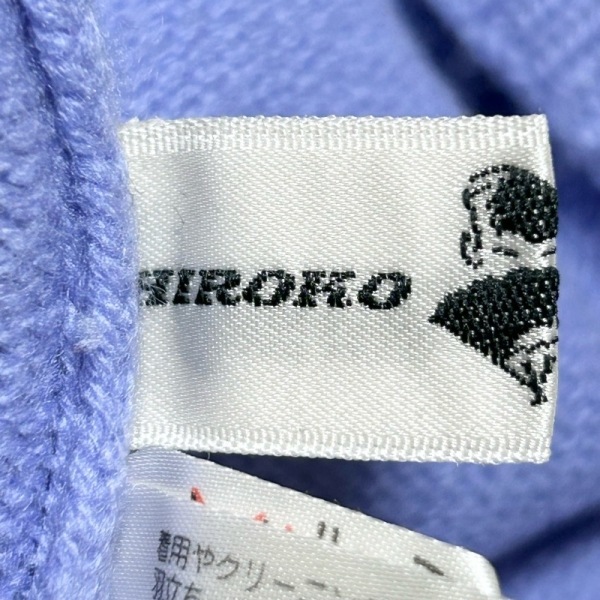 ヒロココシノ HIROKO KOSHINO 半袖セーター/ニット サイズ9 M - ライトパープル レディース ハイネック/カシミヤ トップス_画像3