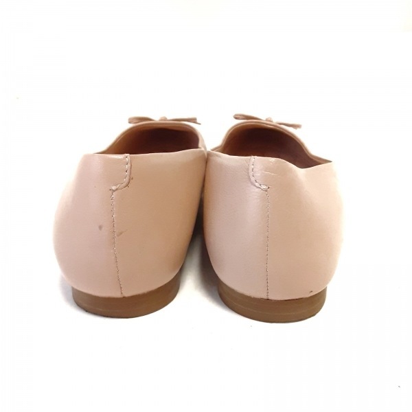  Coach COACH flat shoes EUR 37 - leather pink beige lady's ribbon shoes 