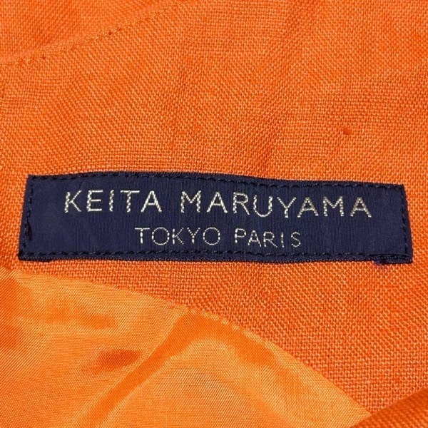 ケイタマルヤマ KEITA MARUYAMA サイズM - オレンジ×マルチ レディース ノースリーブ/ひざ丈/オレンジモチーフ ワンピース_画像3