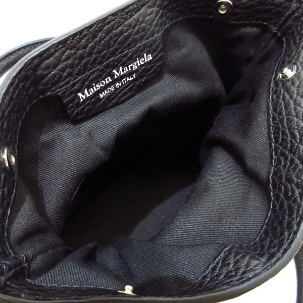 メゾンマルジェラ Maison Margiela ハンドバッグ S56WG0081 5AC マイクロバッグ レザー 黒 美品 バッグの画像6