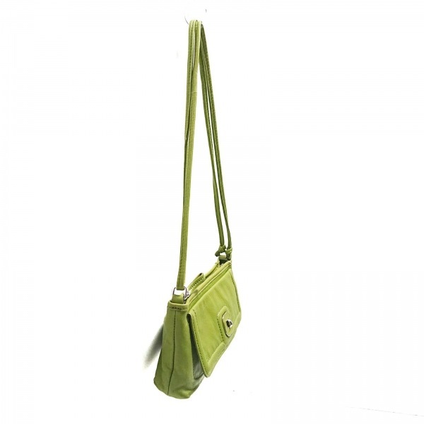  Long Champ LONGCHAMP shoulder bag - leather yellow green bag 