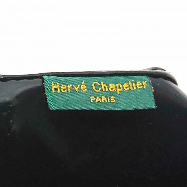 エルベシャプリエ Herve Chapelier トートバッグ ヴェルニ舟型トートS エナメル（合皮） 黒 Vernisライン バッグ_画像8