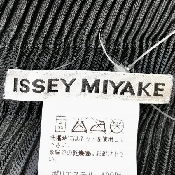イッセイミヤケ ISSEYMIYAKE ロングスカート サイズ2 M - ダークネイビー×黒 レディース ウエストゴム/変形デザイン ボトムス_画像3