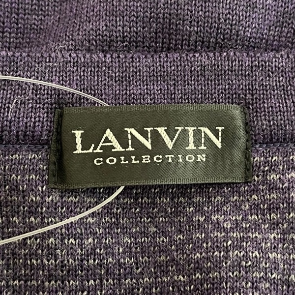 ランバンコレクション LANVIN COLLECTION カーディガン サイズM - パープル メンズ 長袖 美品 トップス_画像3