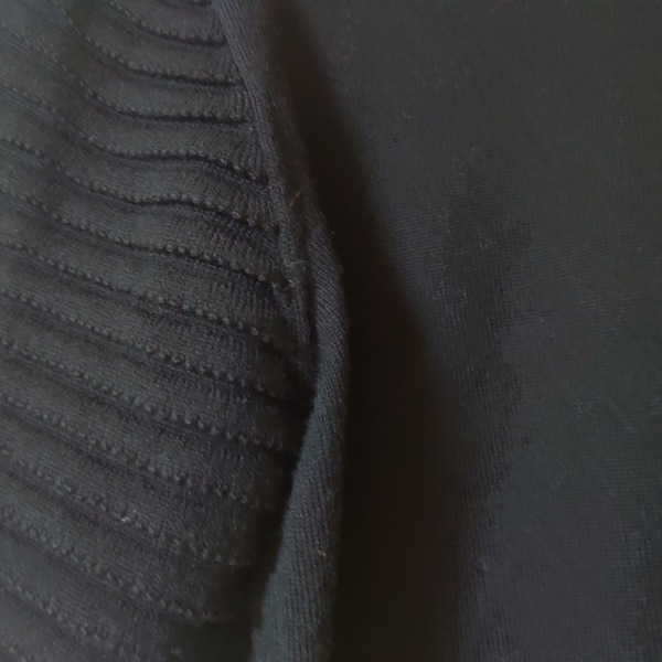 ランバンオンブルー LANVIN en Bleu 半袖セーター/ニット サイズ38 M - 黒 レディース クルーネック/リボン トップスの画像6