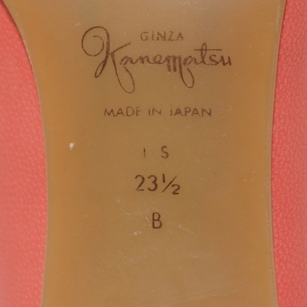 ギンザカネマツ GINZA Kanematsu パンプス 23 1/2 B - レザー ピンク レディース 靴_画像6