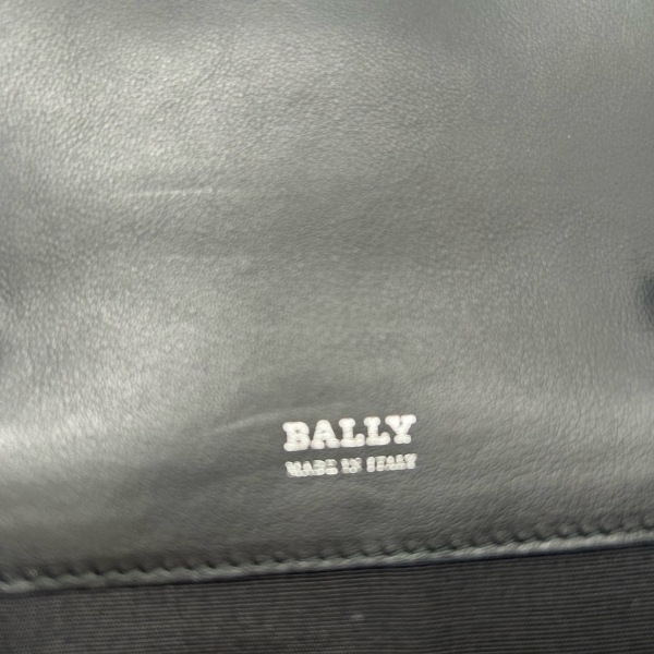 バリー BALLY ショルダーバッグ ジャネル レザー 黒 ビジュー/ミニバッグ/ストラップ着脱可 美品 バッグ_画像8