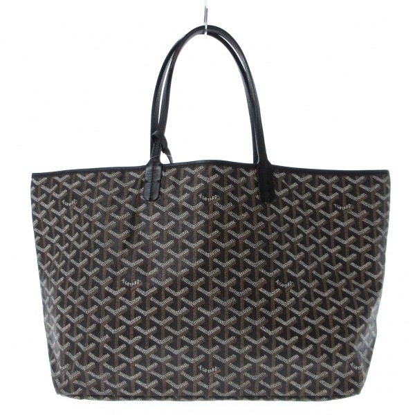 ゴヤール GOYARD トートバッグ サンルイPM コーティングキャンバス×レザー 黒 SAR020104 バッグ