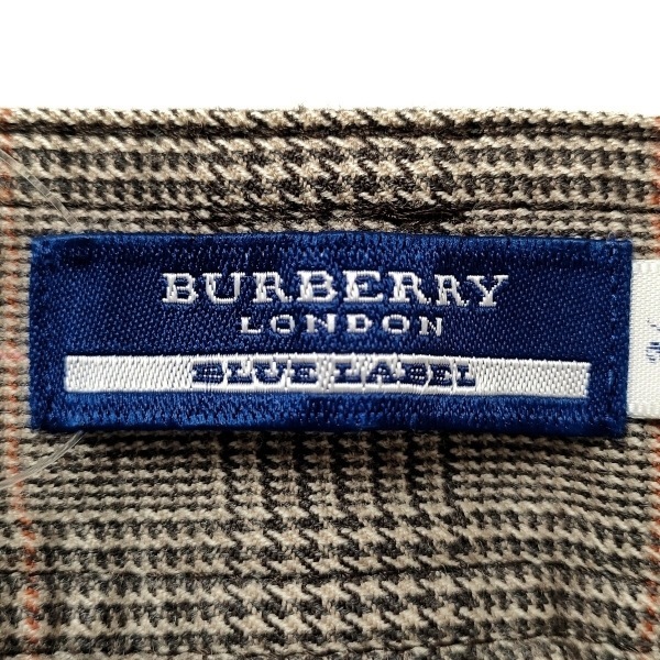 バーバリーブルーレーベル Burberry Blue Label パンツ サイズ36 S - ブラウン×ピンクベージュ×アイボリー レディース ボトムス_画像3