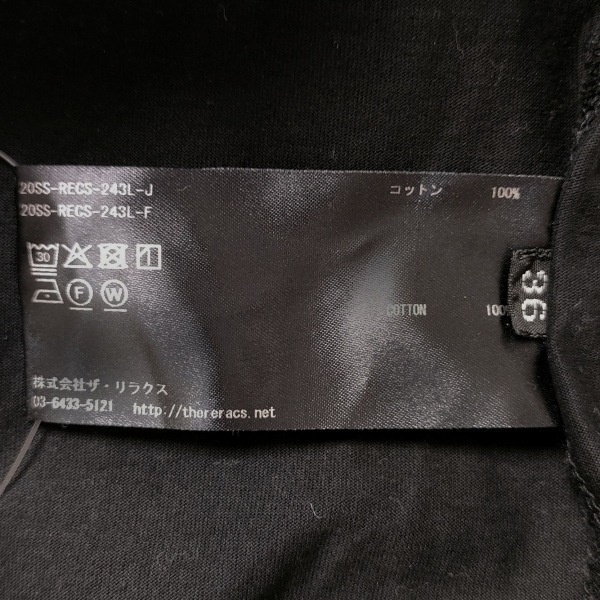リラクス THE RERACS 半袖Tシャツ サイズ36 S - 黒 レディース クルーネック トップス_画像4