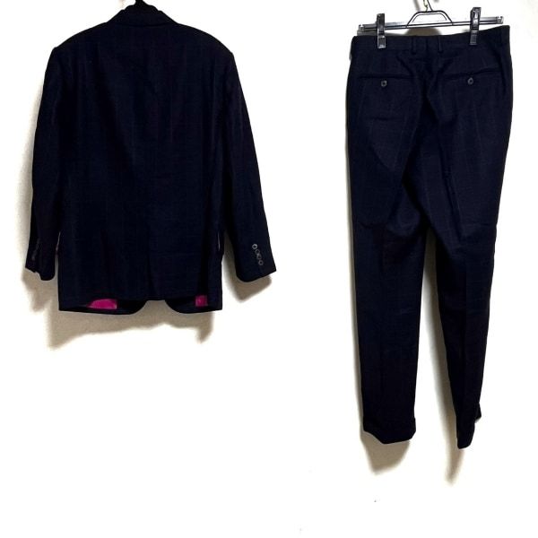ジャンフランコフェレ GIANFRANCO FERRE シングルスーツ サイズ46 S - ネイビー×ピンク メンズ メンズスーツ_画像2